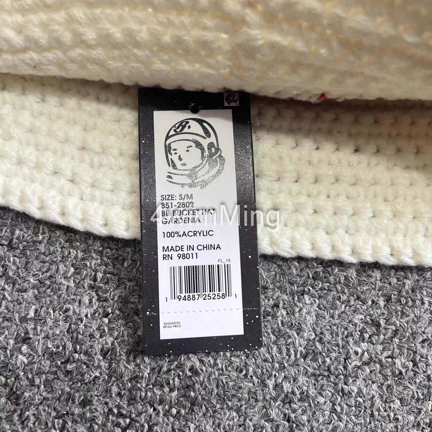 Billionaire Boys Club BBC Hand-Crocheted & Embroidered Knit Bucket Hat。Q7 Size ONE SIZE - 8 Thumbnail