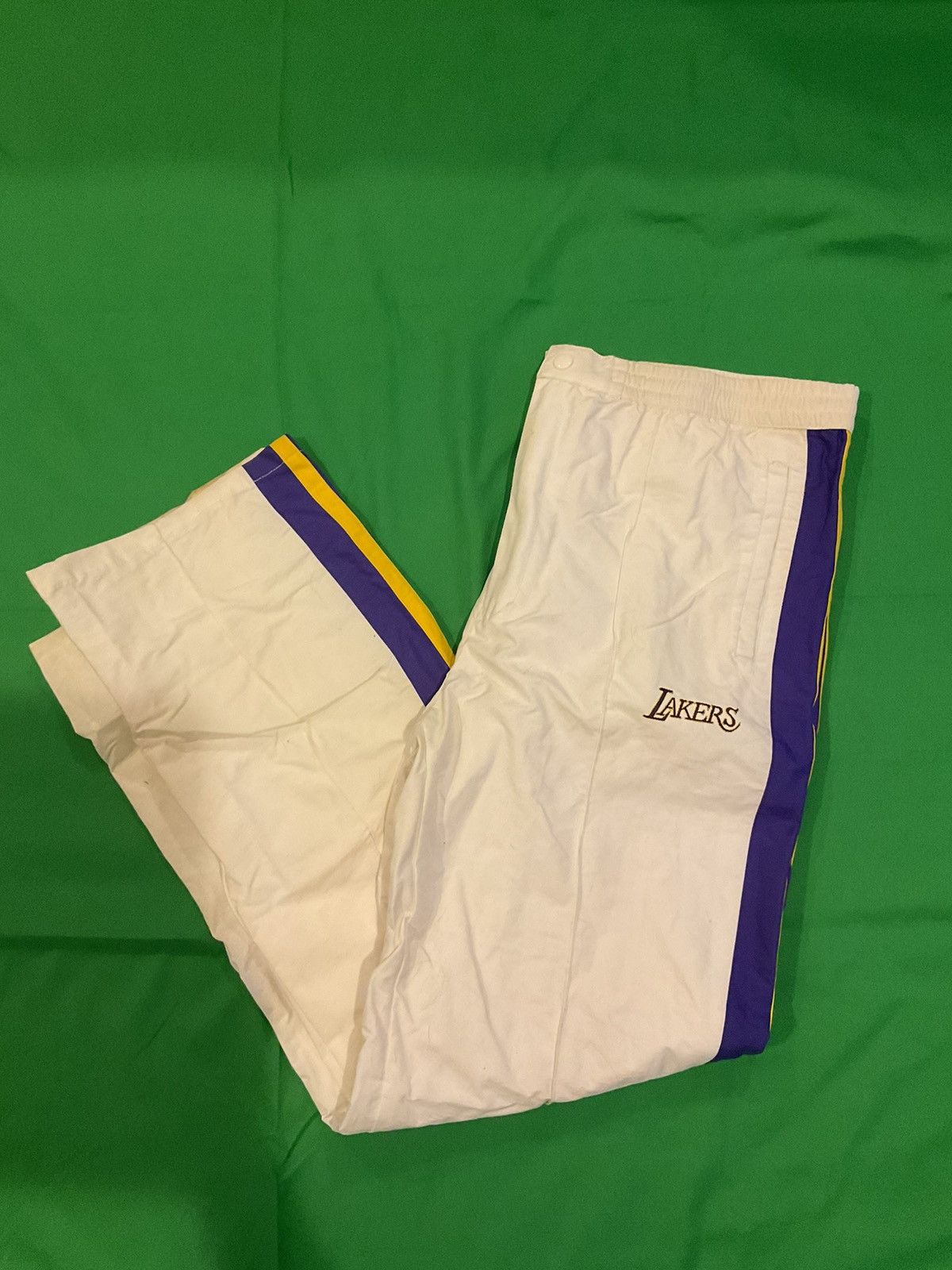 NBA × Vintage Vintage Lakers Authentic white and purple track pants Size US 34 / EU 50 - 1 Thumbnail