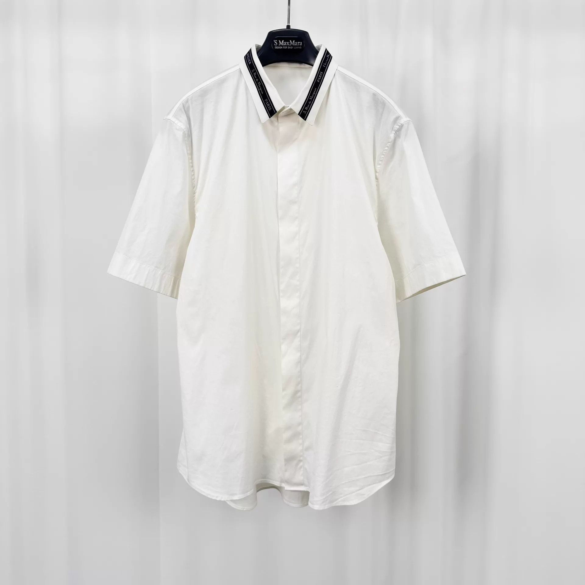 Dior Dior Neck Logo Short Sleeve Shirt 42 98new KL11268 Size US L / EU 52-54 / 3 - 1 Thumbnail