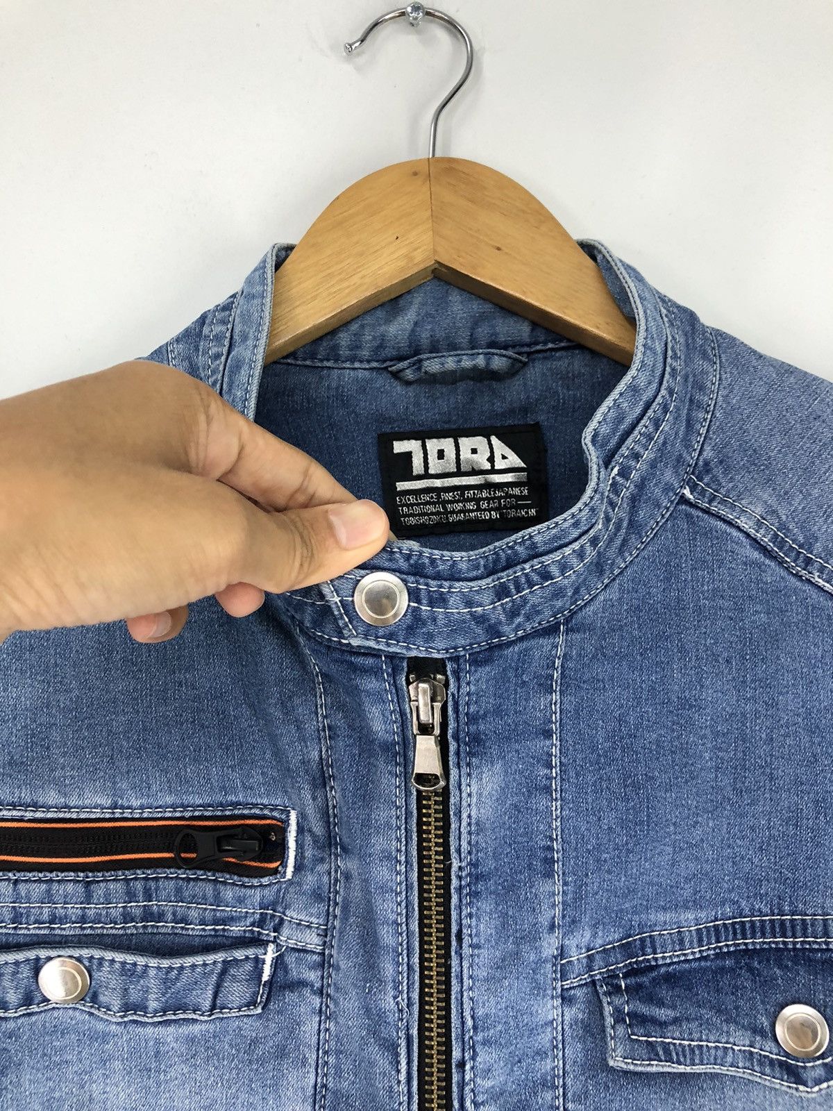 Japanese Brand Vintage Toraichi Denim Workwear Jacket Size M / US 6-8 / IT 42-44 - 7 Thumbnail