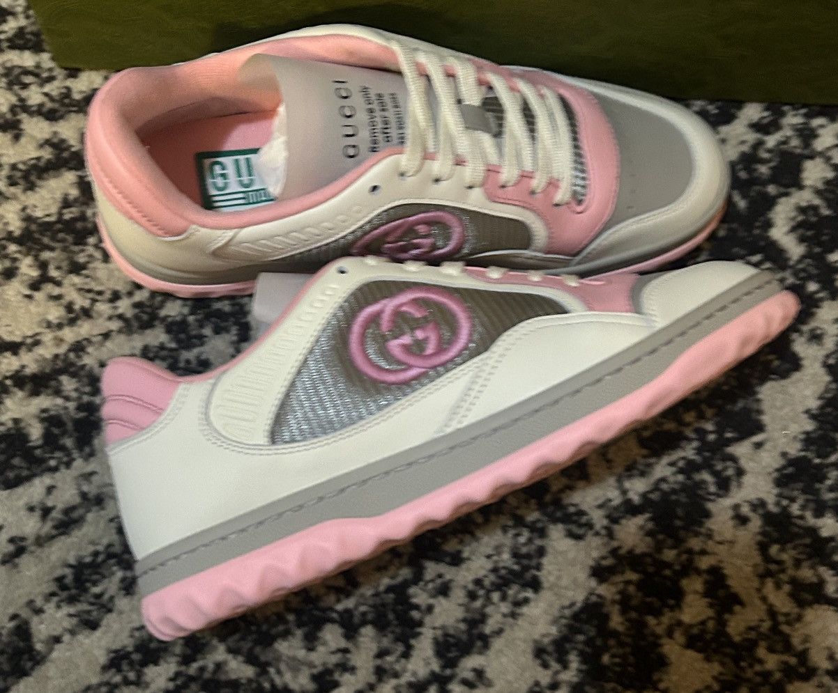 Gucci Gucci MAC80 Pink Grey Off White Sneakers Size US 7 / IT 37 - 4 Thumbnail