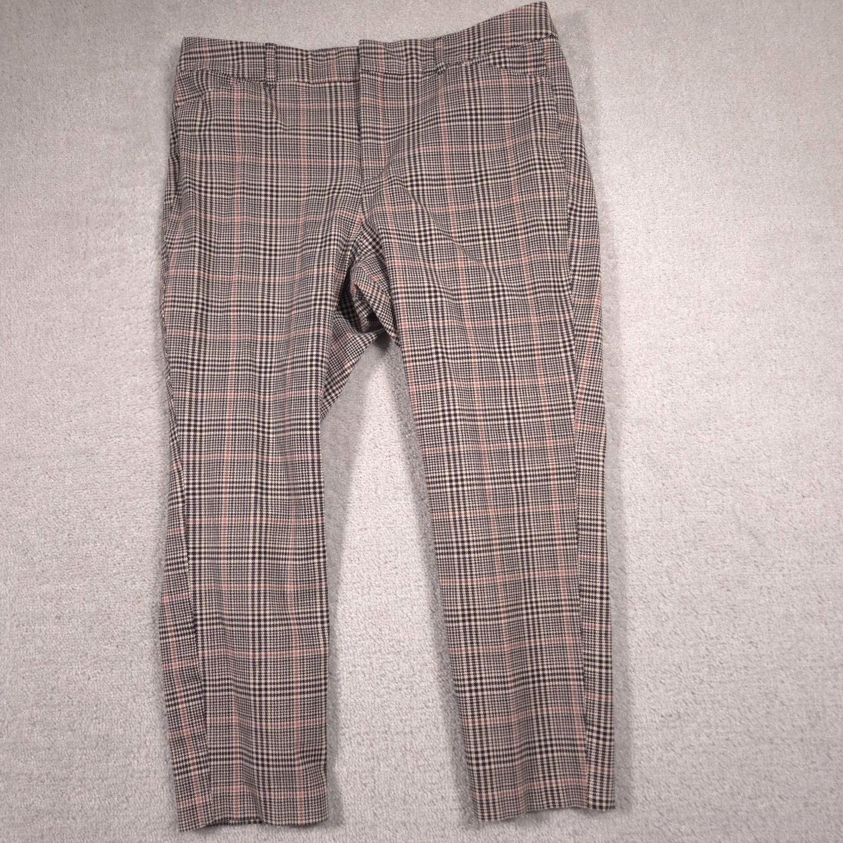 Old Navy Old Navy Pants Womens 16 Multicolor Plaid High Rise Pixie Ankle Slim Stretch Pants Size 38" / US 16 / IT 52 - 2 Thumbnail