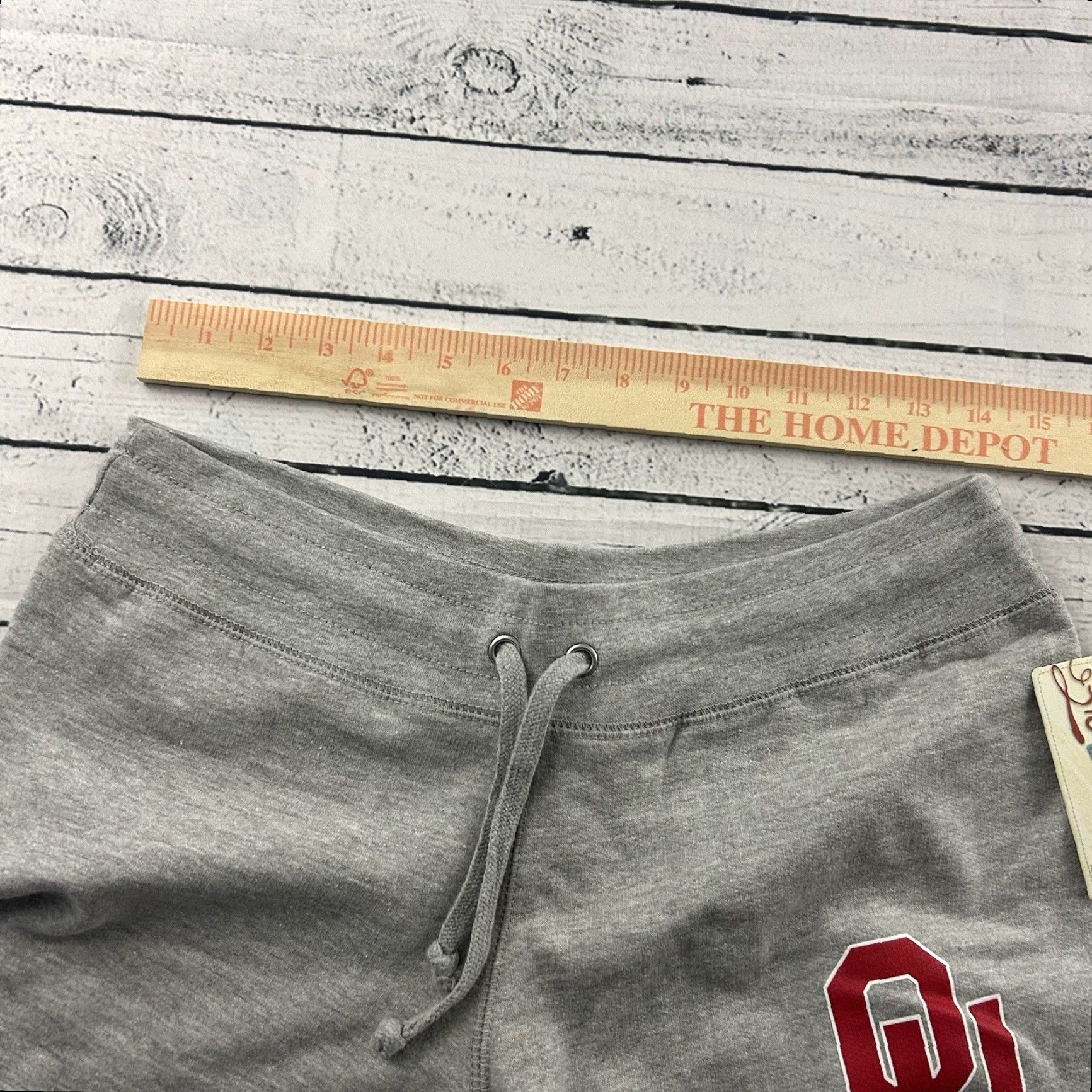 Vintage VINTAGE Pressbox Oklahoma Sooners Wide-Leg Sweatpants Women's L Gray Sweatpants Pressbox Oklahoma Sooners Women's L Gray Size 36" / US 14 / IT 50 - 4 Thumbnail