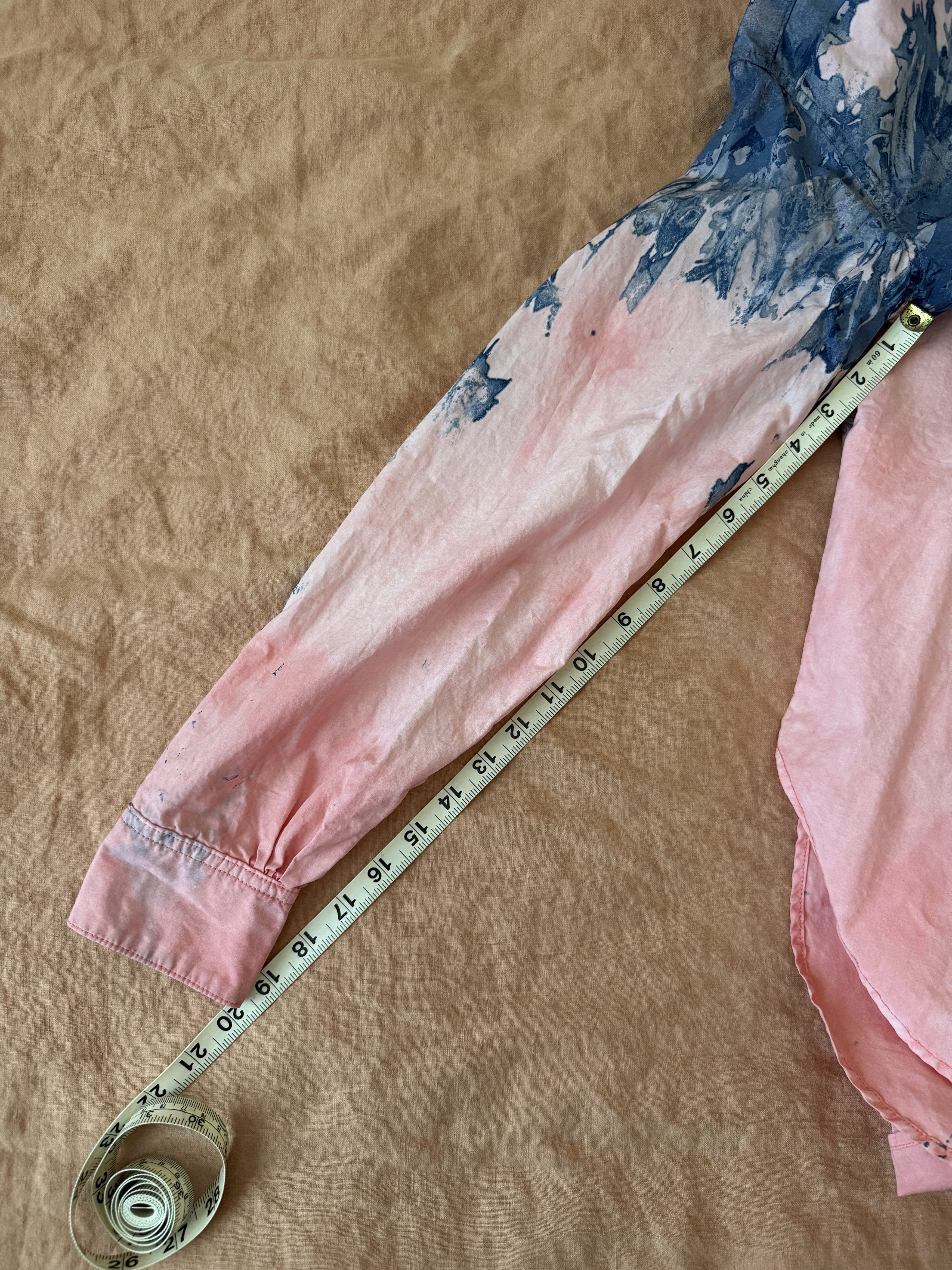 John Elliott Pia Tie Dye Cotton Button-Up Shirt Size XS / US 0-2 / IT 36-38 - 7 Thumbnail