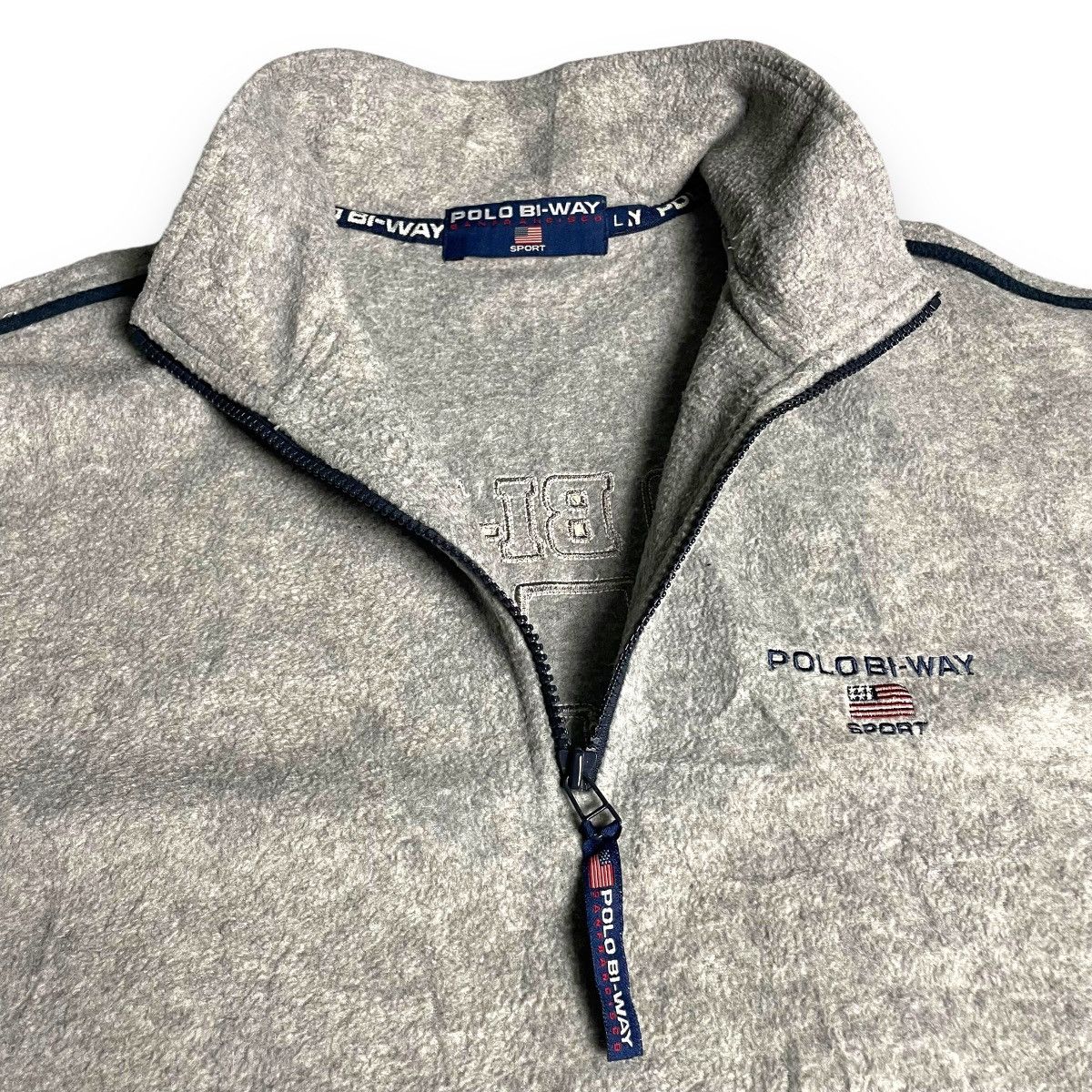 Polo Ralph Lauren 🇯🇵 VINTAGE POLO BI WAY SPORT FLEECE JACKET Size US L / EU 52-54 / 3 - 7 Thumbnail