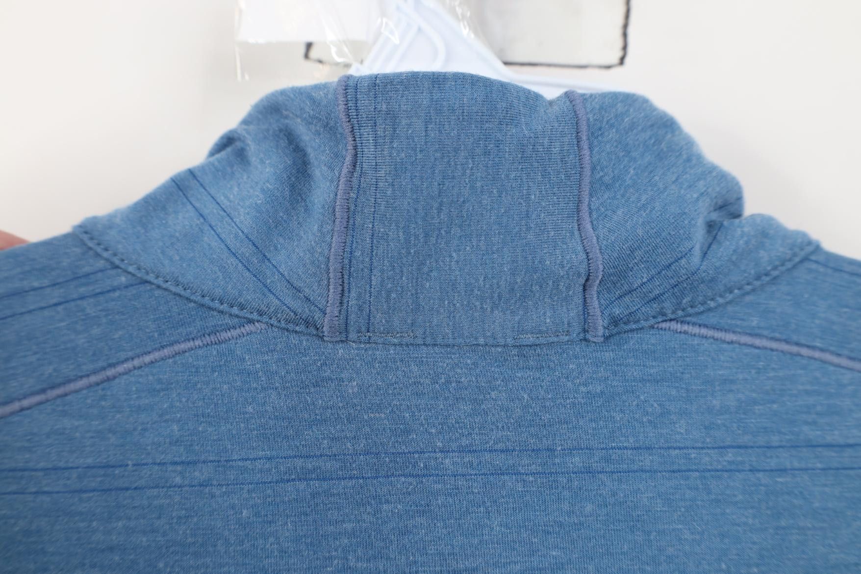 Prana prAna Breathe Striped Knit 1/4 Zip Pullover Jacket Top Blue Size US M / EU 48-50 / 2 - 10 Thumbnail