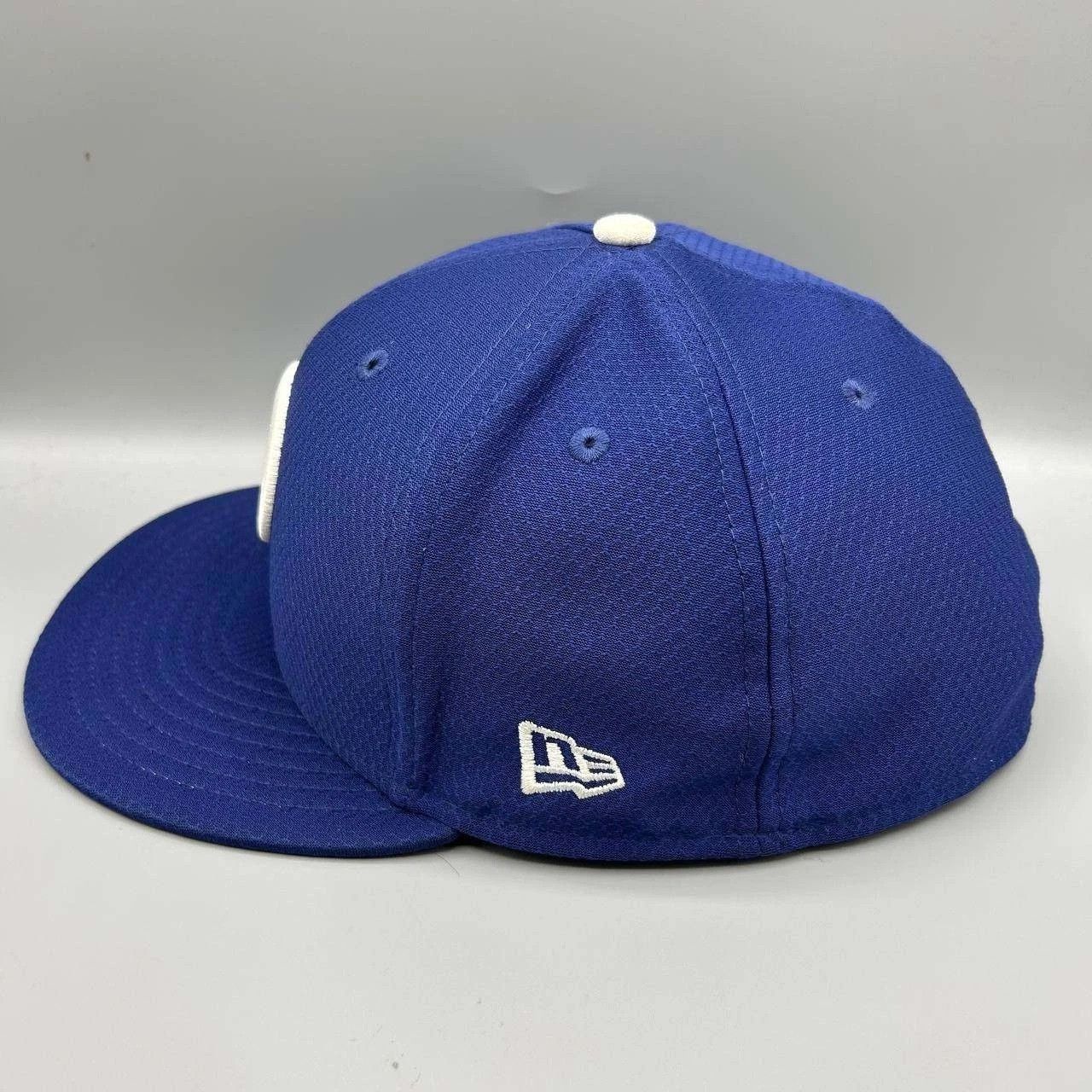 New Era Los Angeles LA Dodgers Hat Men 8 Blue Gray Fitted Cap Size ONE SIZE - 7 Thumbnail