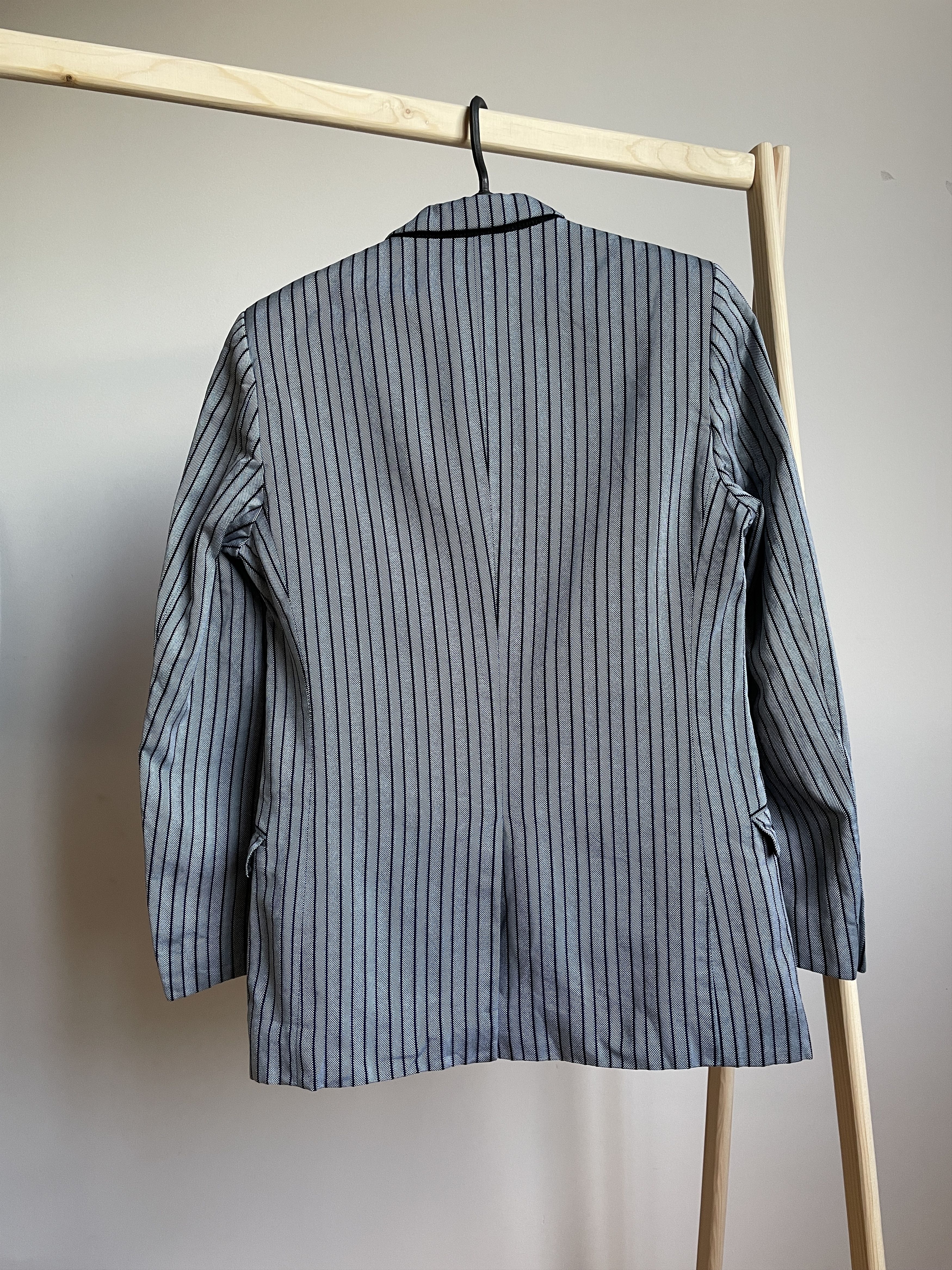 Versace Versace Collection Peak Lapels Striped Cotton Blazer Size 36R - 2 Thumbnail