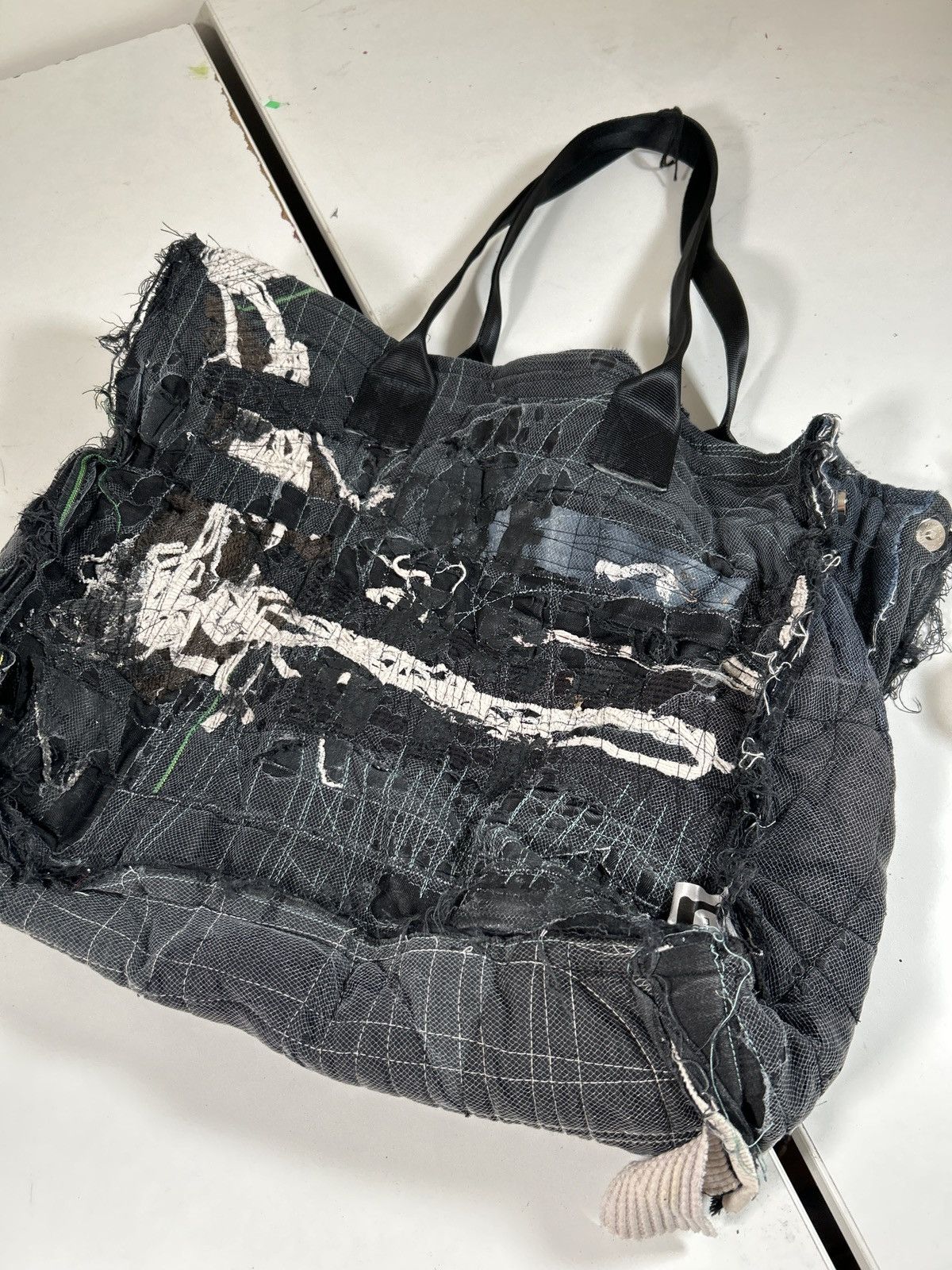 Handmade × Japanese Brand Extra large tote bag with nylon straps Size ONE SIZE - 4 Thumbnail