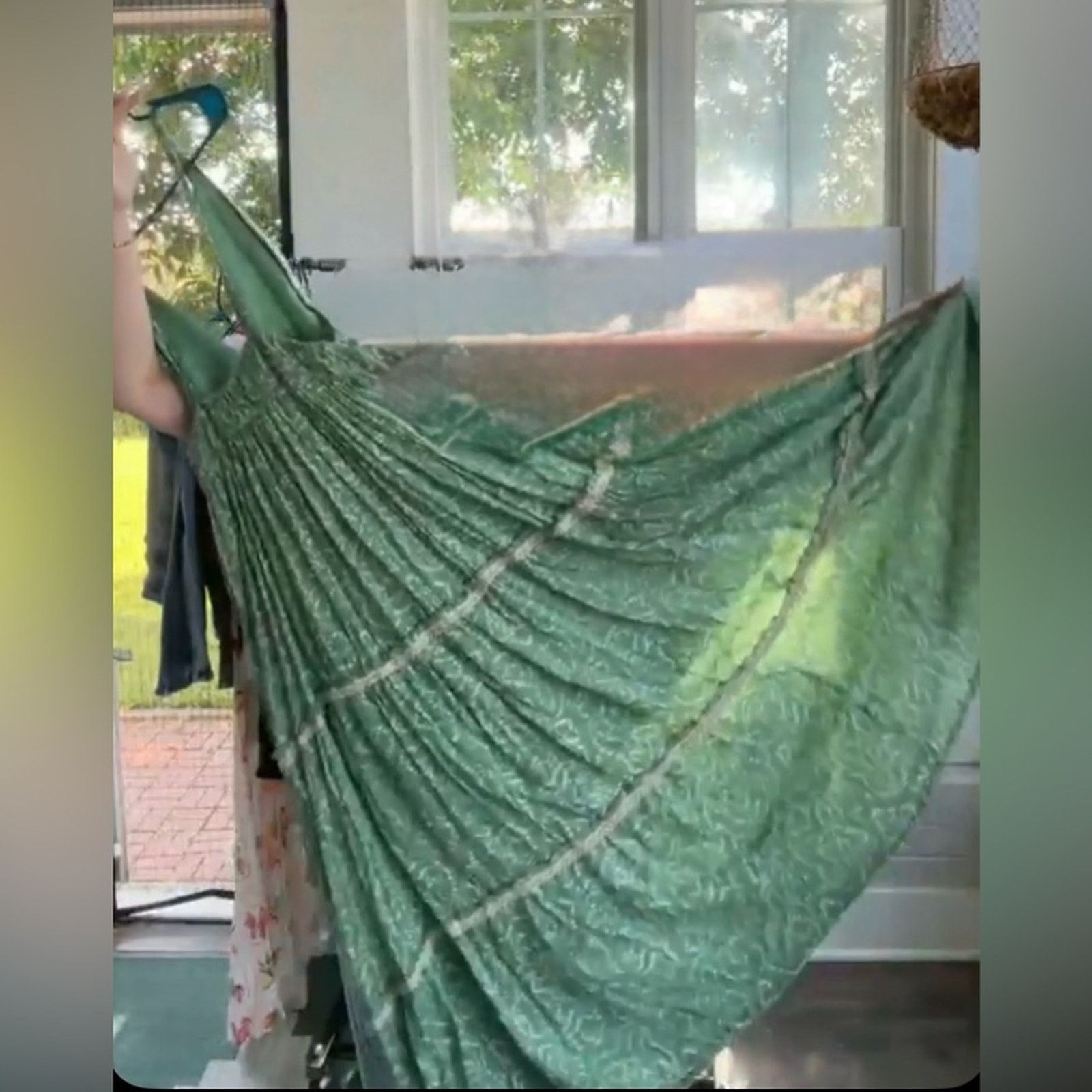 Other New Boutique Green Boho Maxi Dress Size Small / Medium Size 4XL / US 24-26 - 8 Thumbnail