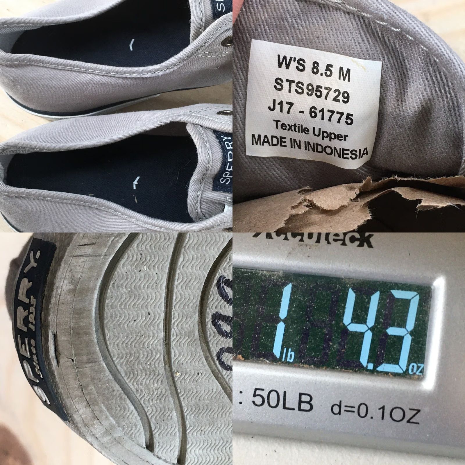 Sperry SPERRY Top Sider Sneaker Gray Fabric Low Top Womens 8.5M Seacoast Sts95729 Size M / US 6-8 / IT 42-44 - 9 Thumbnail