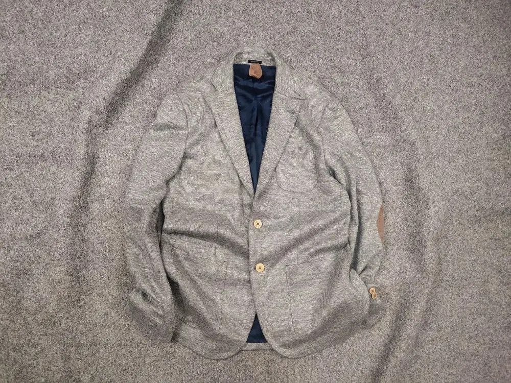 Massimo Dutti Massimo Dutti Design Grey Linen Blend Blazer Sports Jacket Size US L / EU 52-54 / 3 - 1 Thumbnail
