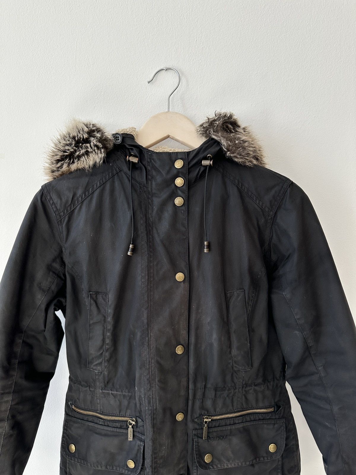 Barbour × Vintage Barbour Kelsall Wax Parka Jacket Size M / US 6-8 / IT 42-44 - 5 Thumbnail