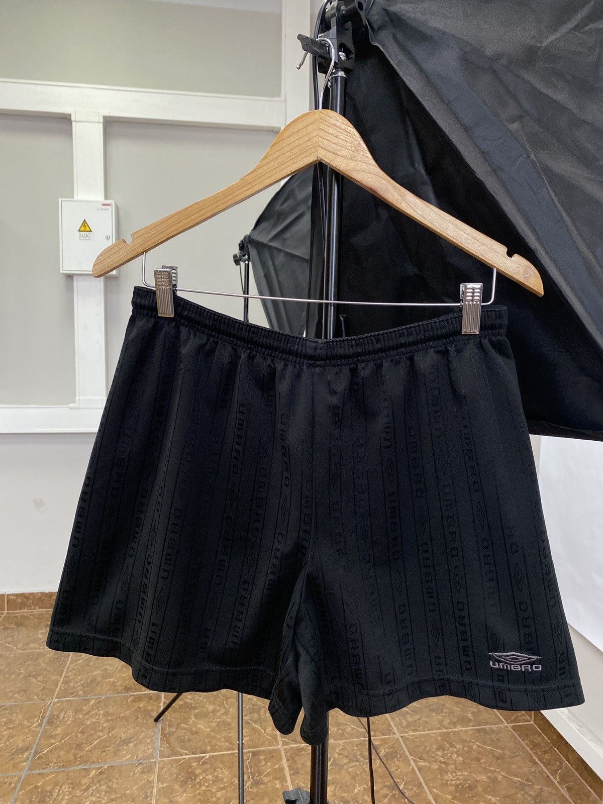 Vintage 90s Umbro Monogram Soccer Shorts Rare Retro Hype Y2K