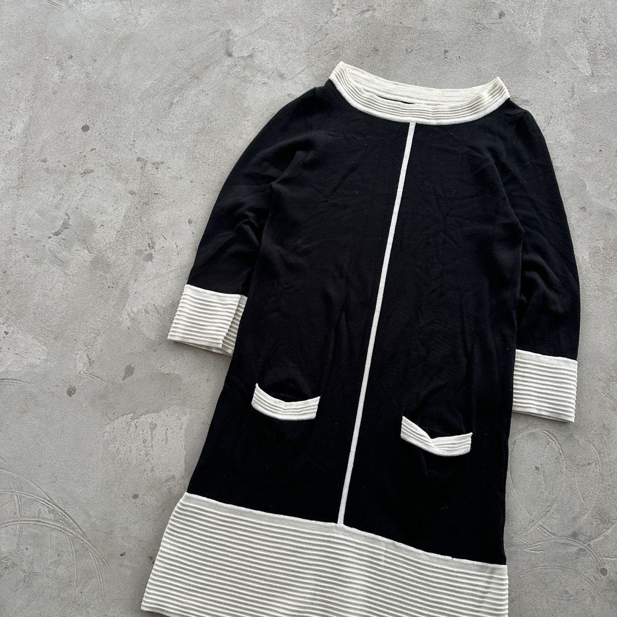 Missoni Vintage Missoni Knit 3/4 Sleeve Midi Dress Black Womens M Size M / US 6-8 / IT 42-44 - 2 Thumbnail