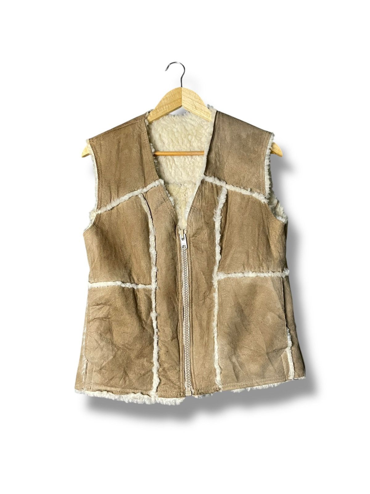 Vintage Sheepskin Coat Homestead Vests (59) Size US XXS / EU 40 - 1 Thumbnail