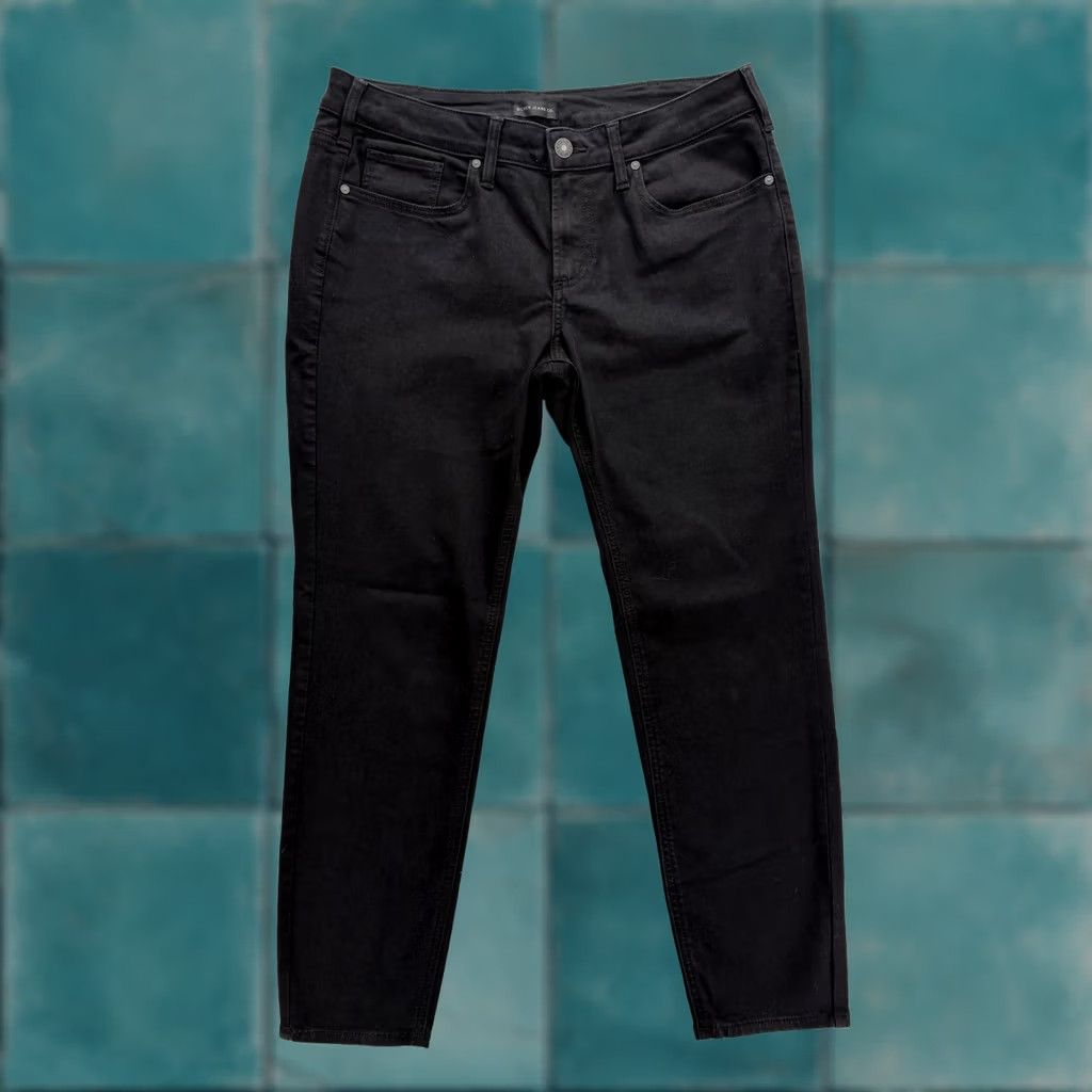Silver Jeans Co. Silver Jeans Suki Skinny Womens 34x29 Black Dark Wash Mid Rise Stretch Jeans Size 24" / US 00 / IT 34 - 1 Thumbnail