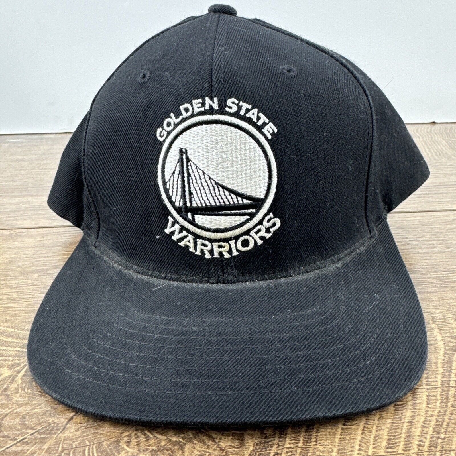 Mitchell & Ness Golden State Warriors Hat Snapback Black Hat Adjustable Mitc Size ONE SIZE - 4 Thumbnail