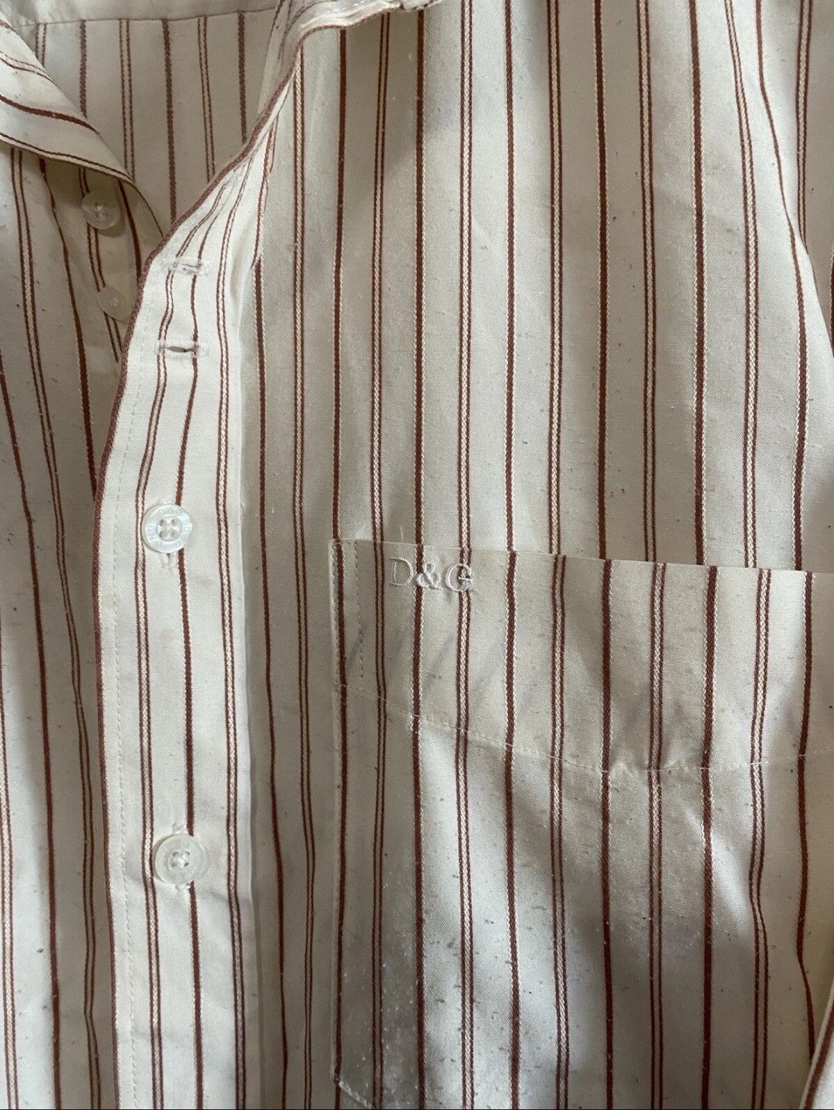Dolce & Gabbana Vintage Dolce Gabbana Striped Shirt Vintage Sz M Size US M / EU 48-50 / 2 - 4 Thumbnail