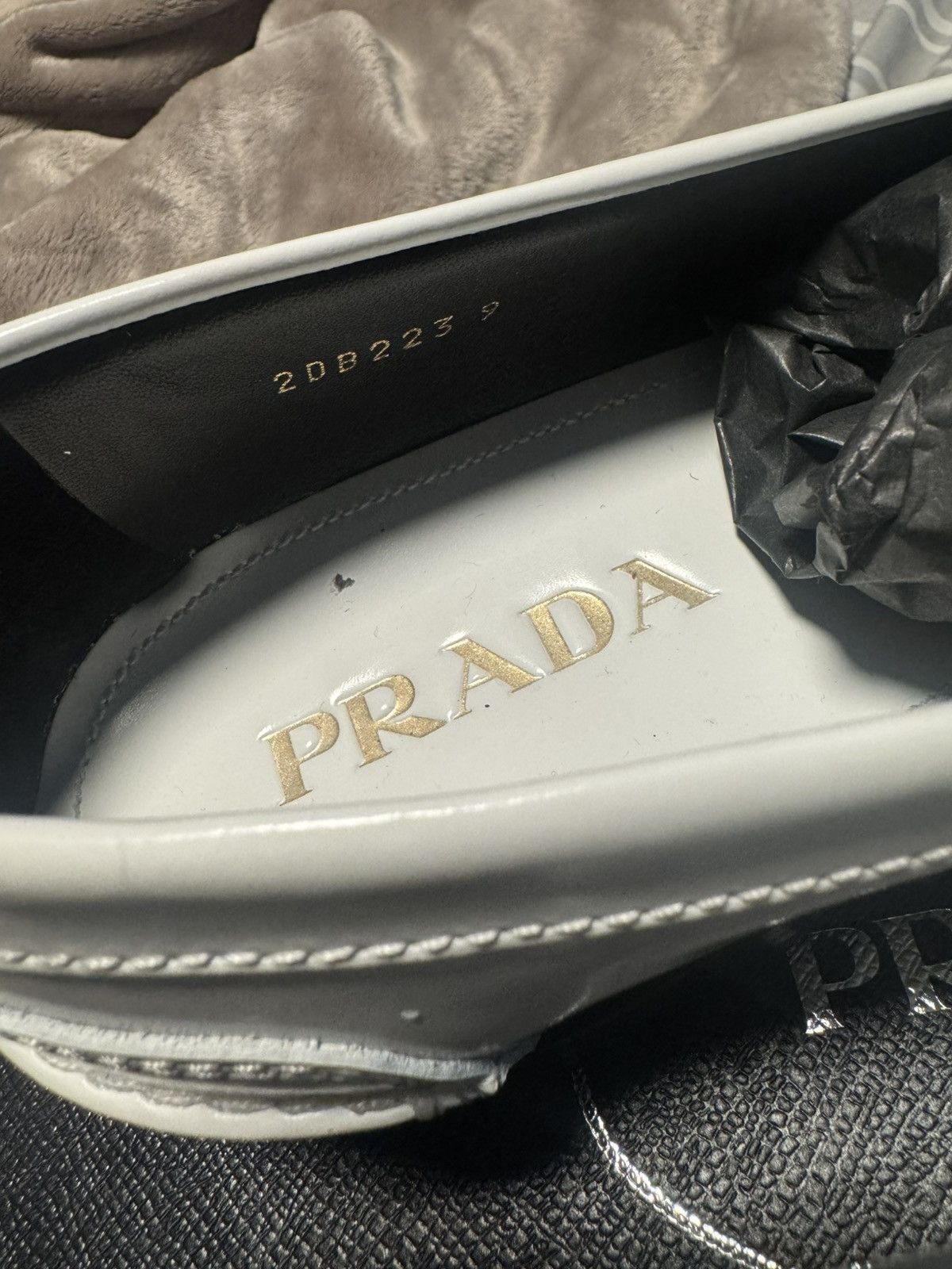 Prada Prada Brushed Leather Loafers Size US 9 / EU 42 - 9 Thumbnail