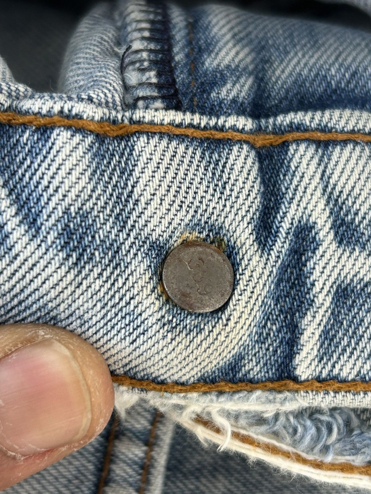 Levi's Levis Japan 501 Ripped Vintage Denim Size US 31 - 17 Thumbnail