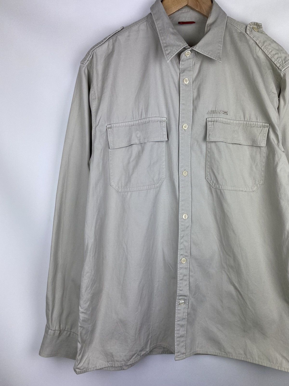 Levi's × Vintage Levis Red Tab vintage men’s military shirt overshirt Size US XL / EU 56 / 4 - 2 Thumbnail