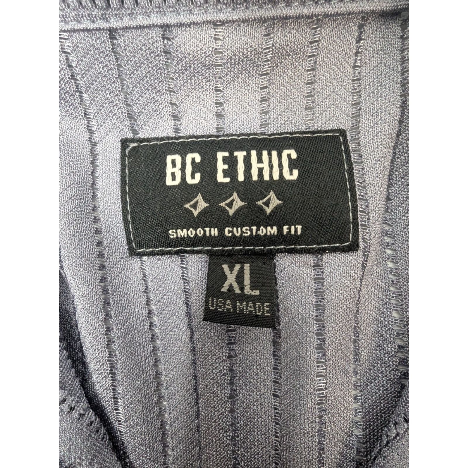 Vintage VINTAGE BC ETHIC Shirt Men's XL Gray Polyester Button-Up Short Sleeve Casual Travel Size US XL / EU 56 / 4 - 7 Thumbnail