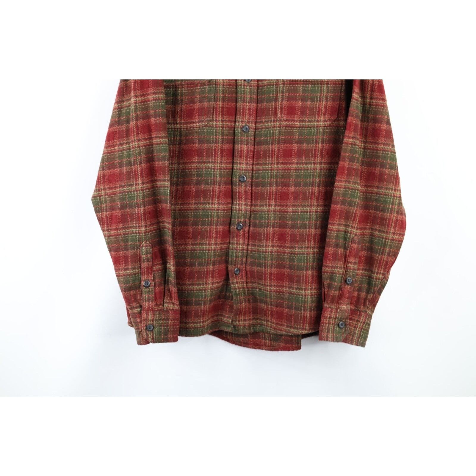 Orvis × Vintage Vintage Orvis Heavyweight Double Pocket Flannel Button Shirt Size US L / EU 52-54 / 3 - 3 Thumbnail
