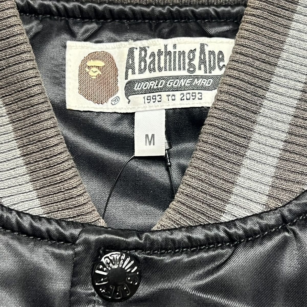 Bape Bape Black Satin Virsity Bombes Jacket Size US M / EU 48-50 / 2 - 11 Thumbnail