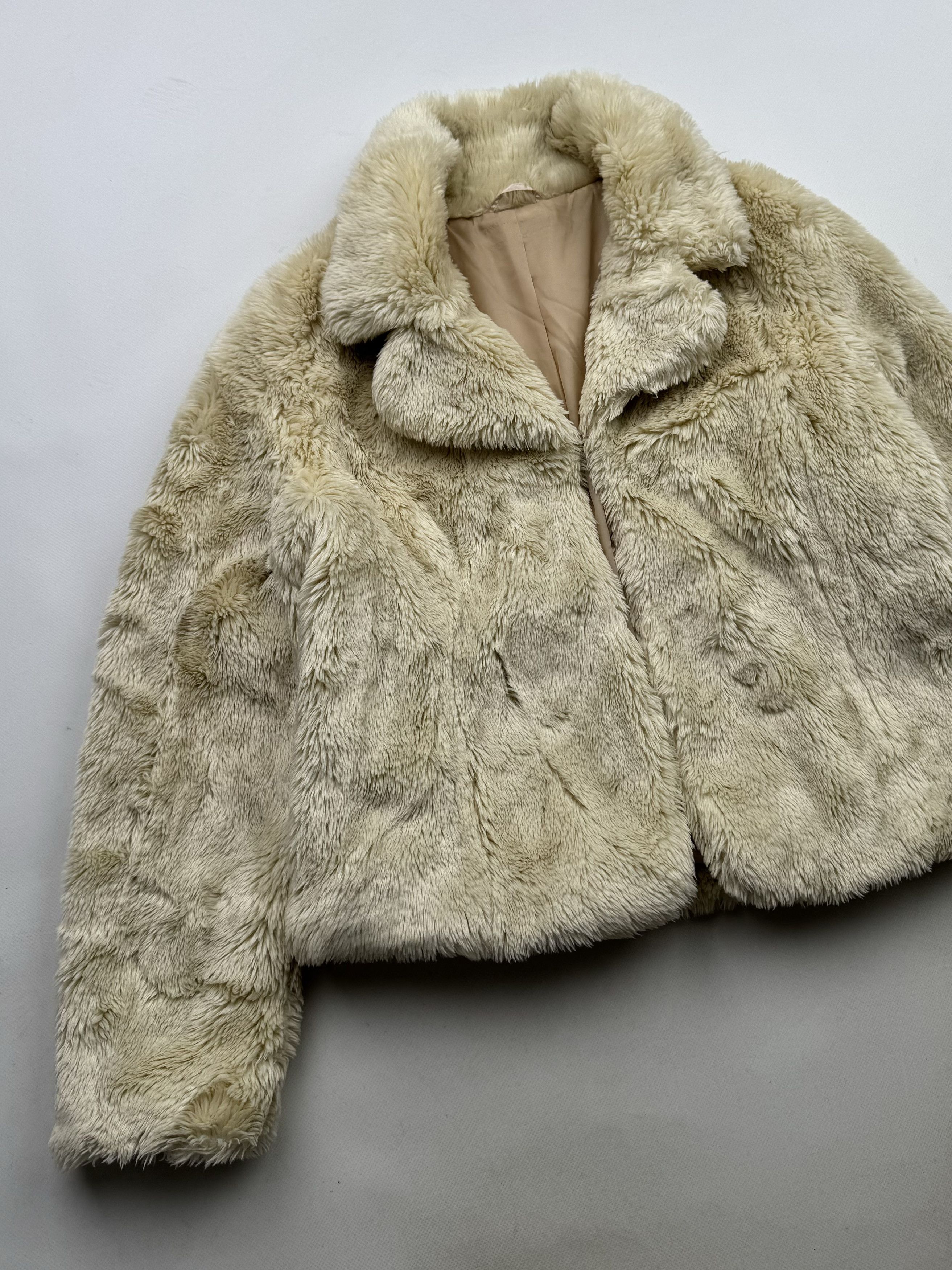 Japanese Brand 00's Faux Fur Coat B60 E2(V419) Size M / US 6-8 / IT 42-44 - 2 Thumbnail