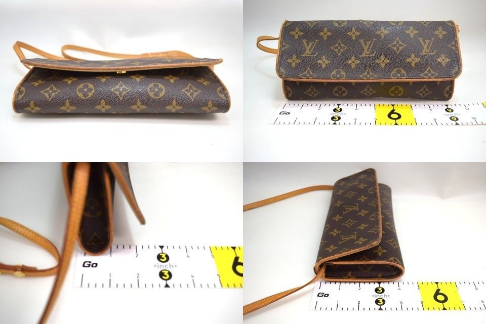 Louis Vuitton LV Pochette Twin GM Crossbody Bag Monogram M51852 Size ONE SIZE - 4 Thumbnail