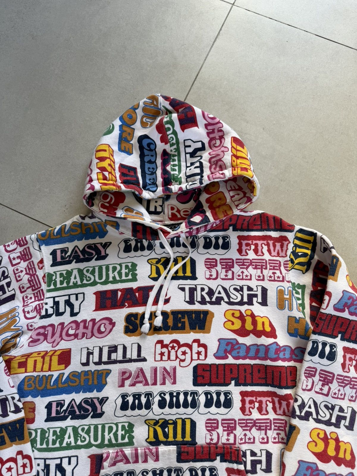 Hysteric Glamour × Supreme Supreme x Hysteric Glamour Text Color Hoodie Size US M / EU 48-50 / 2 - 6 Thumbnail