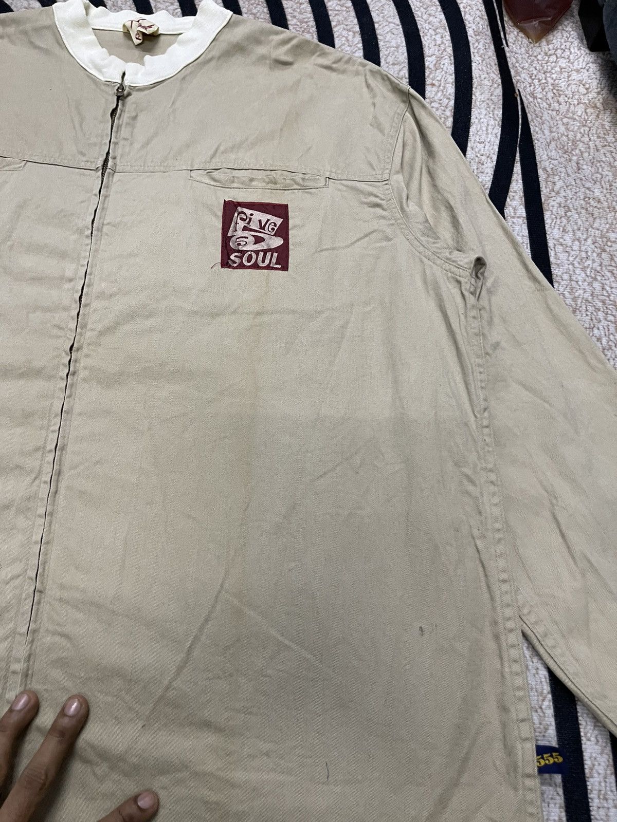 Triple 5 Soul × Vintage 90s TRIPLE 5 SOUL WORKER LIGHT JACKET RARE DESIGN Size US XXL / EU 58 / 5 - 6 Thumbnail