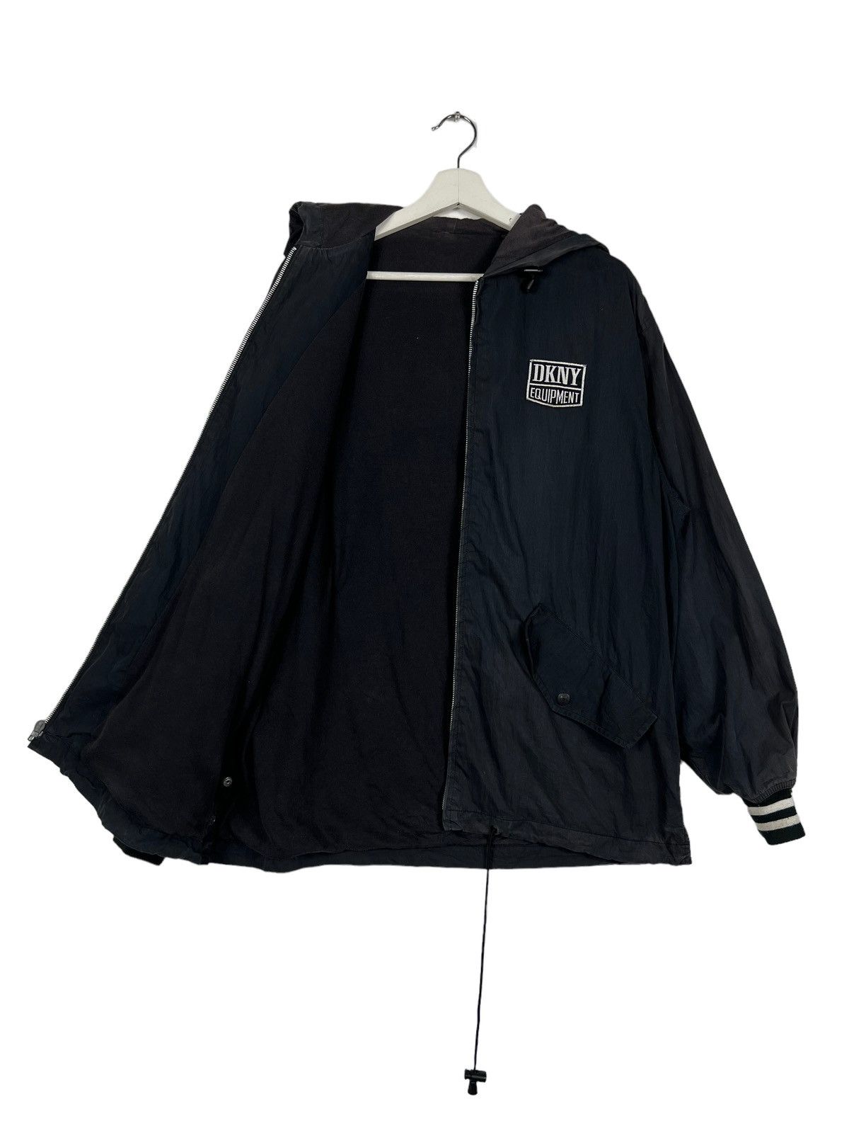 DKNY × Vintage 🔥 VINTAGE 90s DKNY USA HOODIE JACKET Size US S / EU 44-46 / 1 - 10 Thumbnail