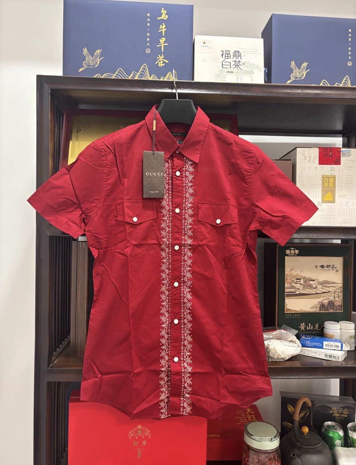 Gucci Gucci Short Sleeve Shirt J2 Size US M / EU 48-50 / 2 - 1 Thumbnail