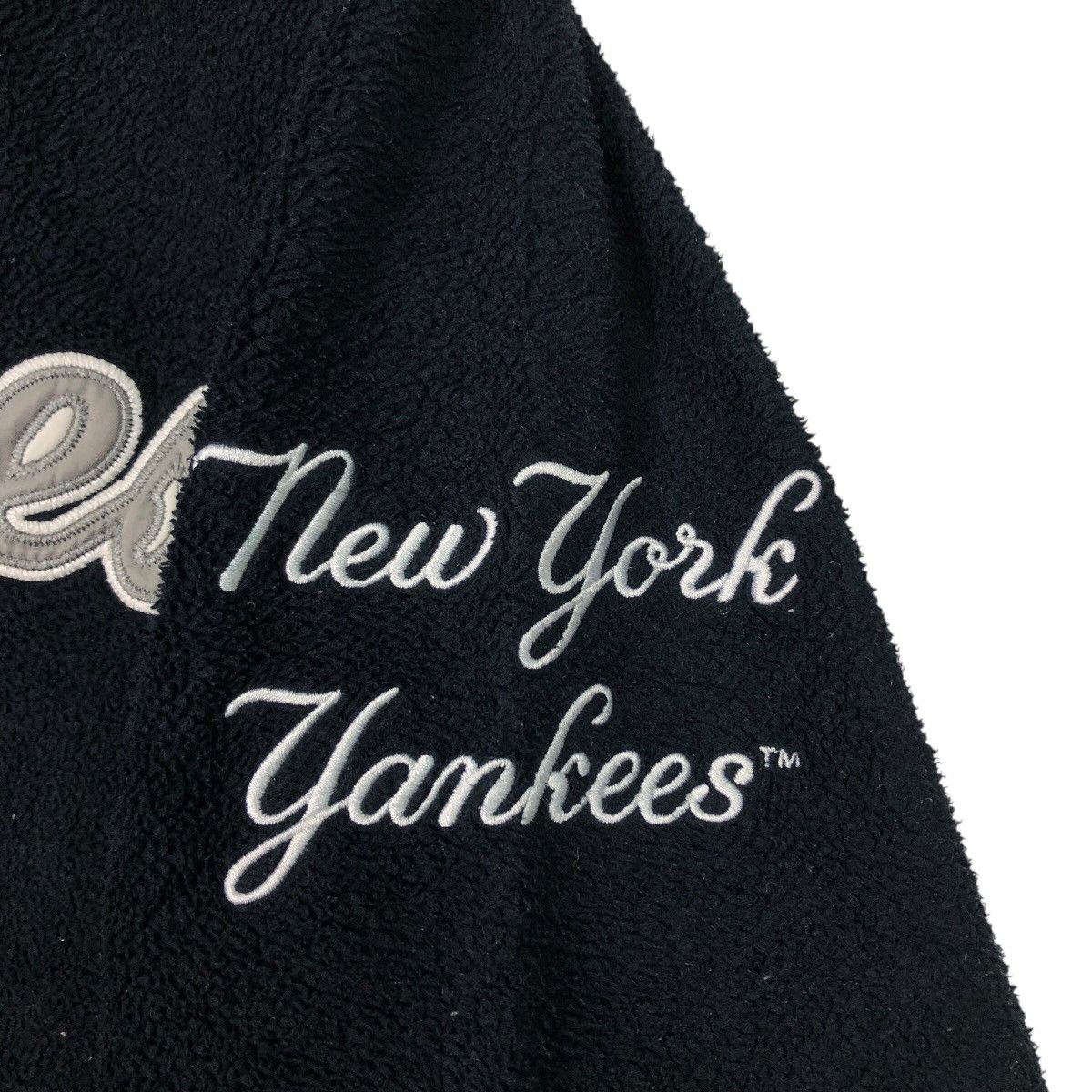 Japanese Brand Vintage Half Zipper Fleece Jacket New York Yankees Big Logo Size US L / EU 52-54 / 3 - 15 Thumbnail