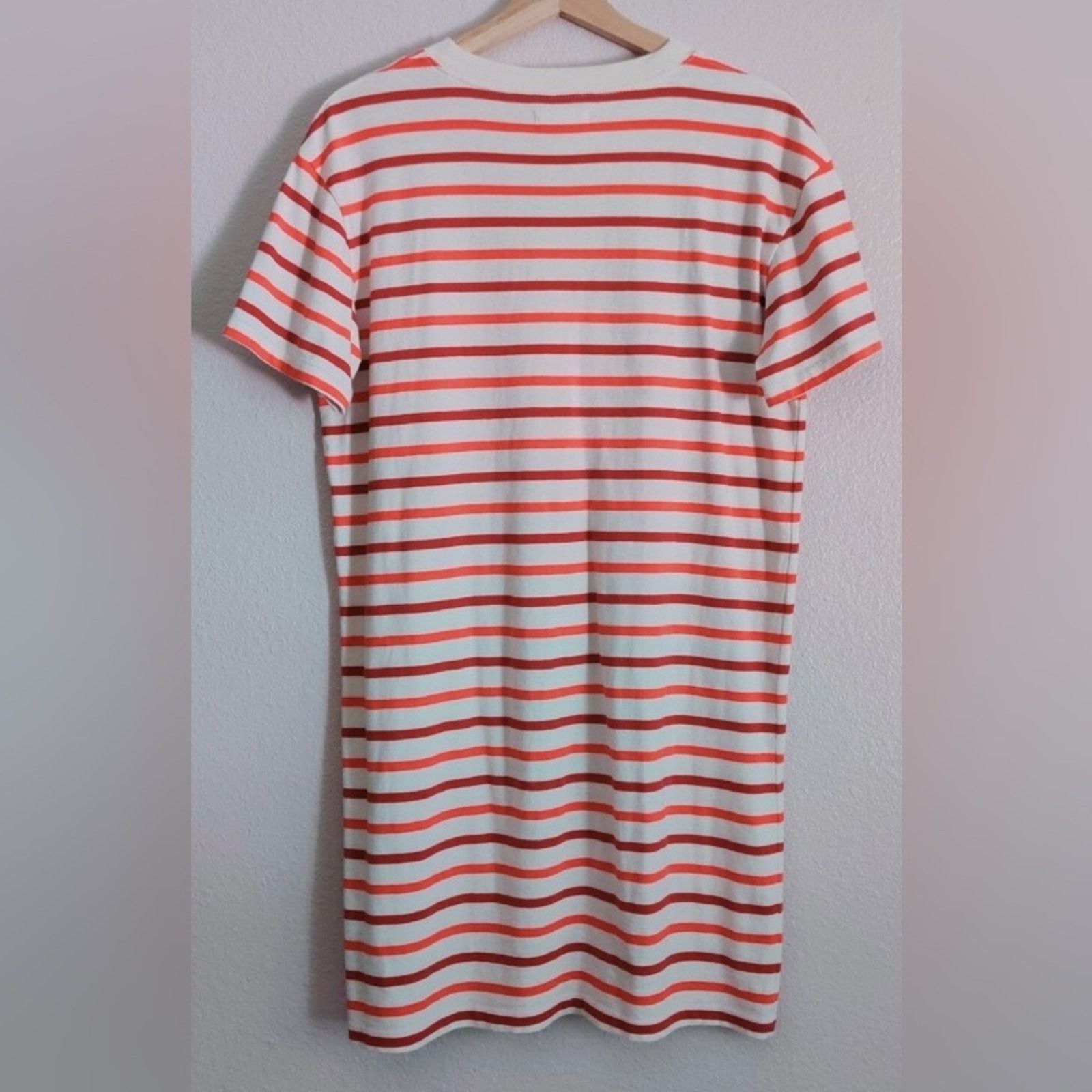 Madewell Madewell Red and White Striped Short Sleeve Tee dress, sz M Size S / US 4 / IT 40 - 5 Thumbnail