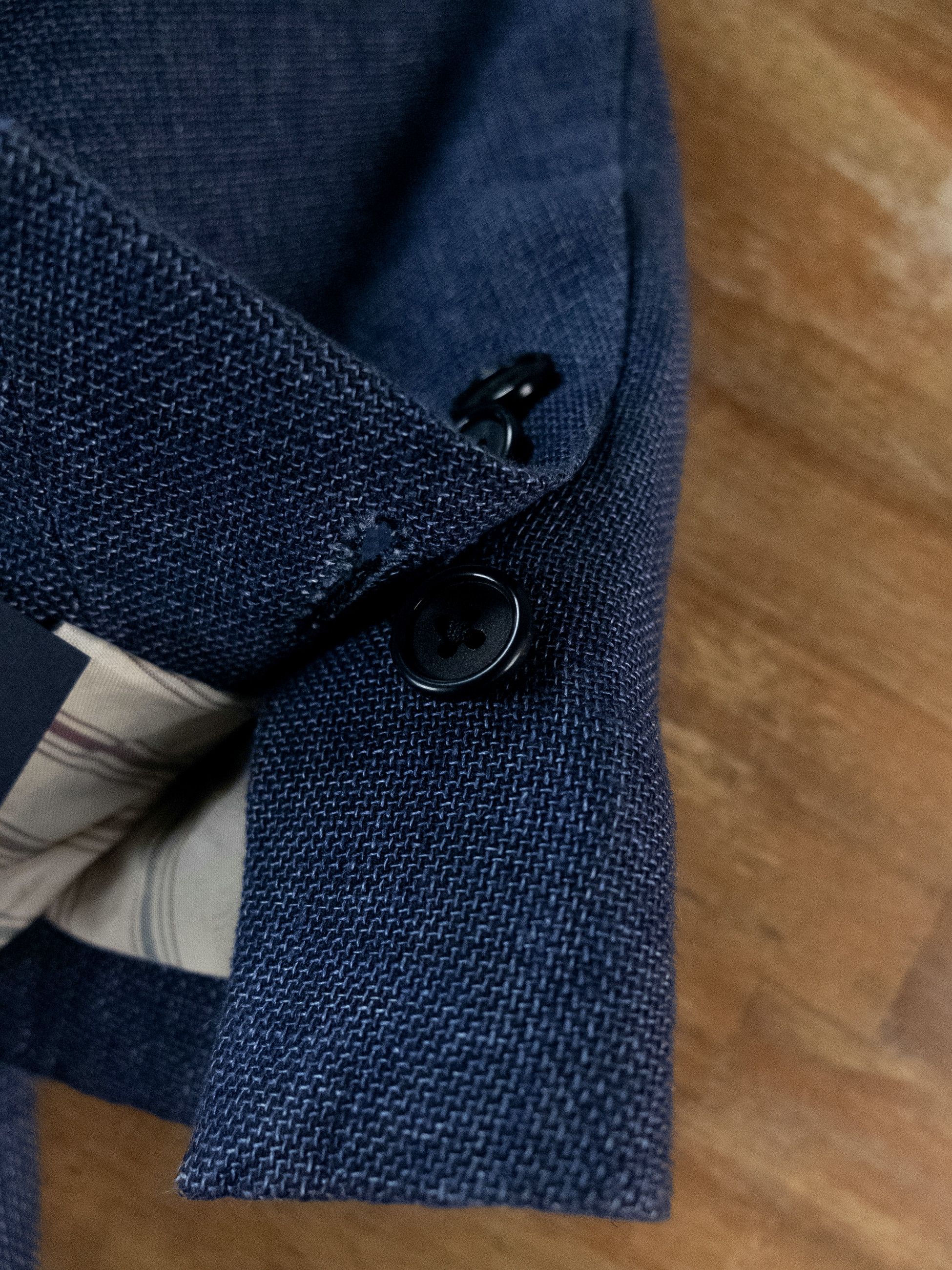 Lardini LARDINI blue linen cotton Spring Summer blazer jacket 40R Size 40R - 7 Thumbnail