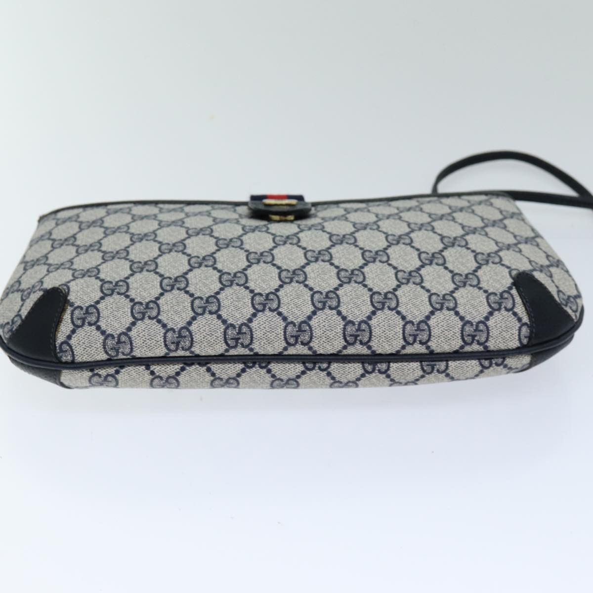 Gucci GUCCI GG Supreme Sherry Line Shoulder Bag Pvc Navy Red 39 Size ONE SIZE - 5 Thumbnail