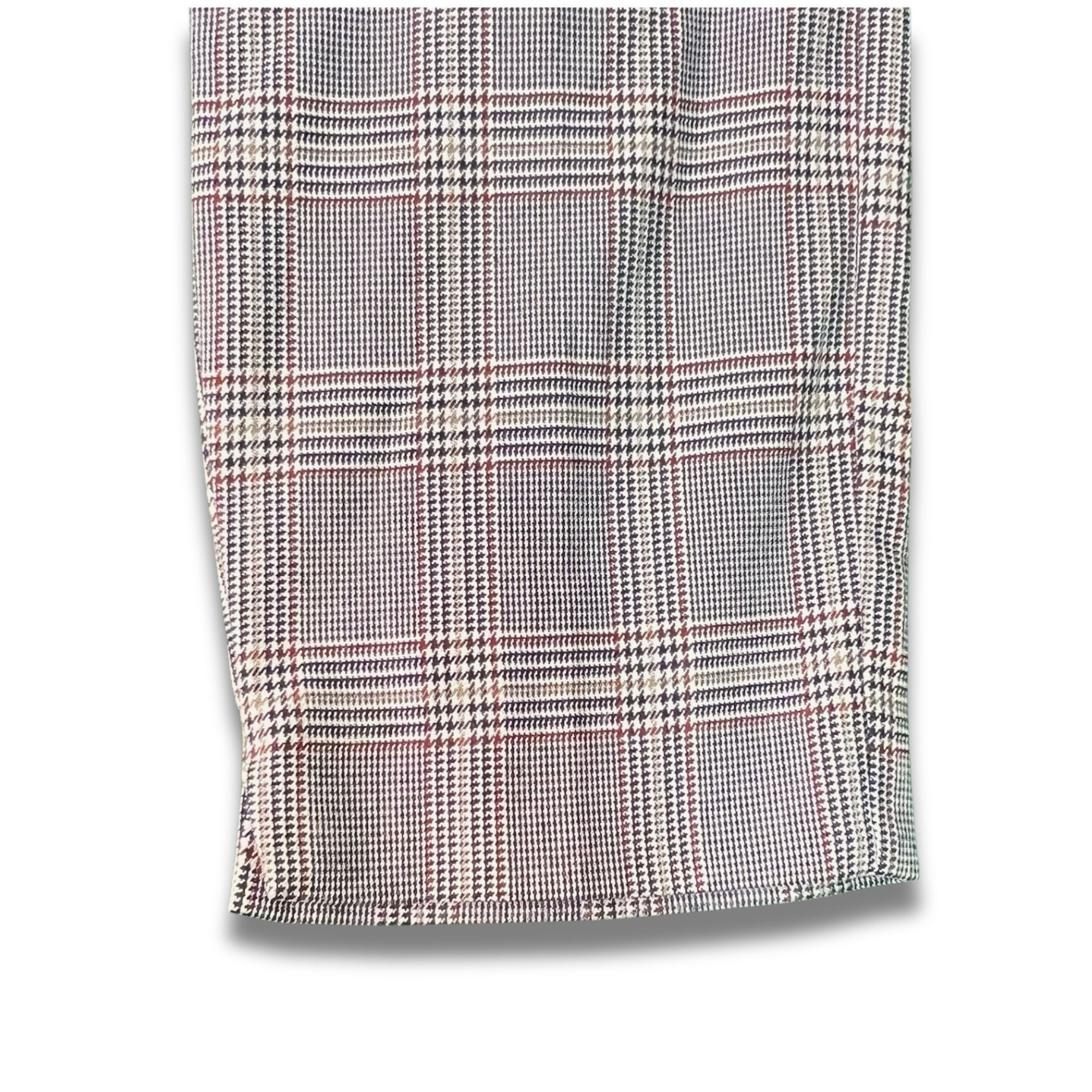Other Mens Gray Plaid Dress Pants With Slim Fit Design For Formal Size US 30 / EU 46 - 5 Thumbnail