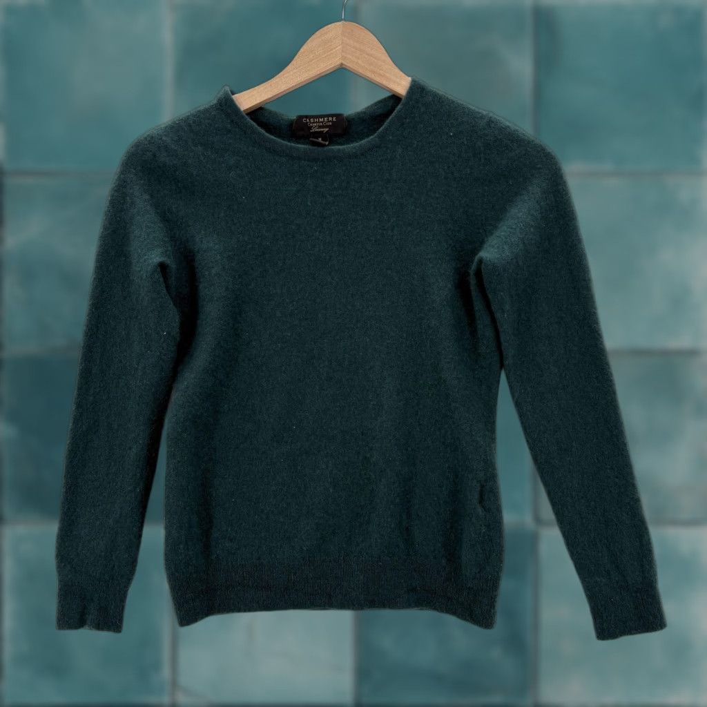 Charter Club Charter Club Sweater Womens Medium Green Crew Neck Knit Pullover Cashmere Lightweight Casual Knitwear Mens? Size M / US 6-8 / IT 42-44 - 1 Thumbnail