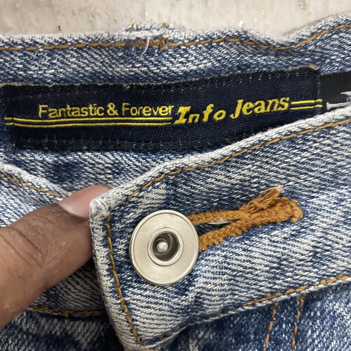 20471120 Vintage Fantastic Selvedge Pocket Denim Jeans Size US 34 / EU 50 - 5 Thumbnail