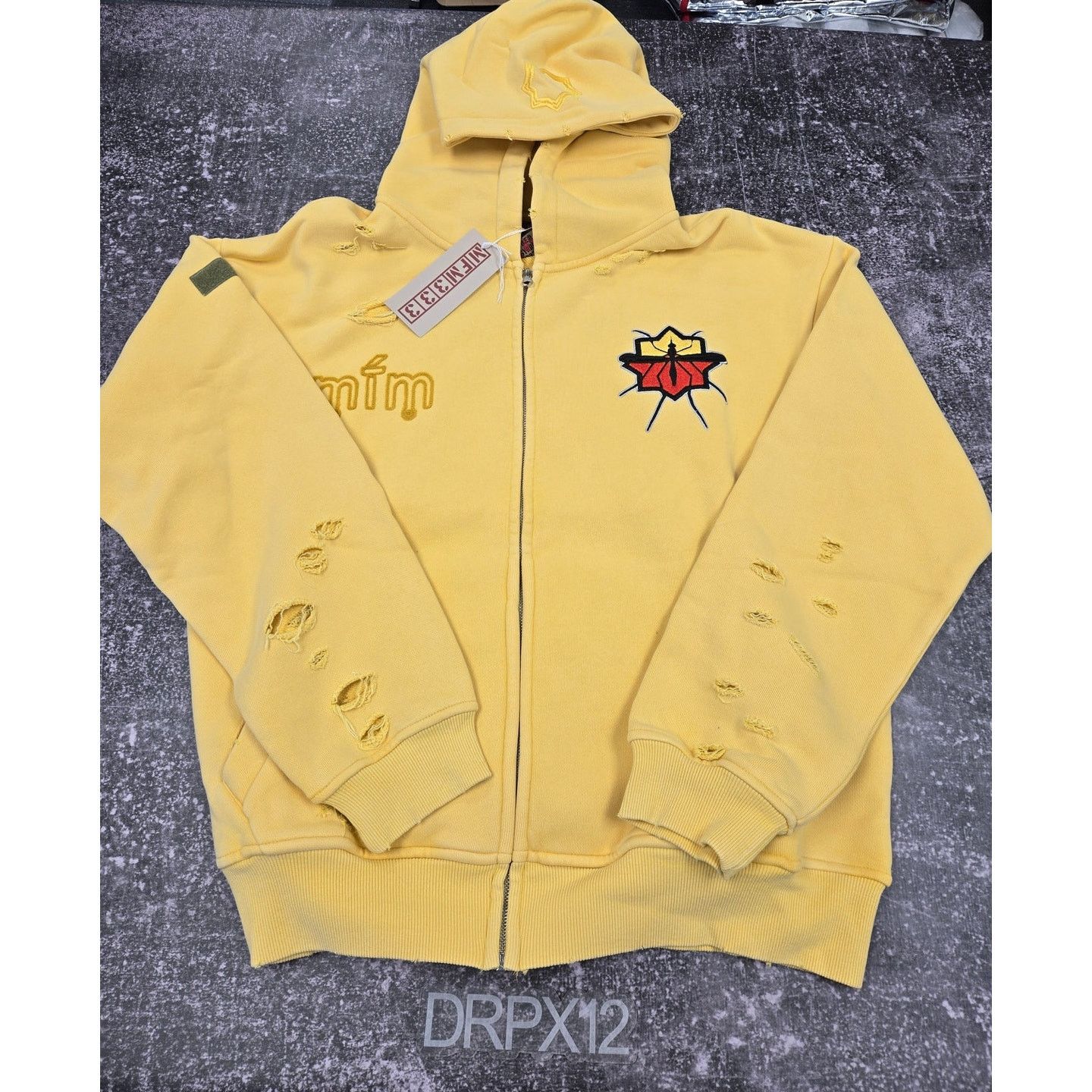 Murd333r.fm Special Ops Yellow Zip Up Size Large DSWT