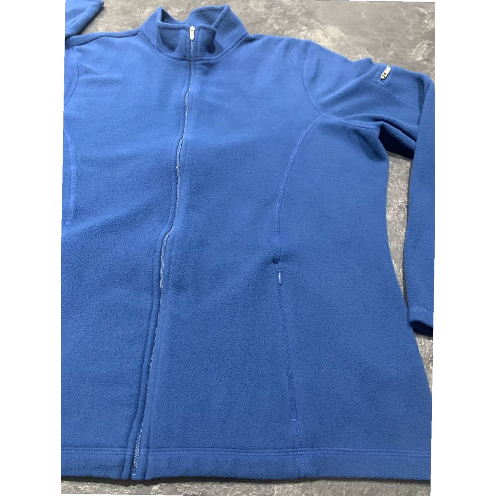 Vintage L.L. Bean Fleece Jacket Mens XL Blue Zip Mock Neck Pockets Classic Walking Size US XL / EU 56 / 4 - 3 Thumbnail