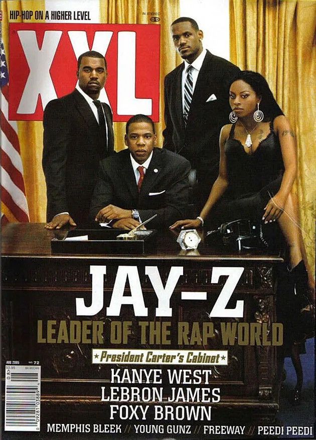 Rap Tees Jay-Z Kanye West LeBron James XXL Magazine Clipse 2005 Shirt Size US XL / EU 56 / 4 - 3 Thumbnail
