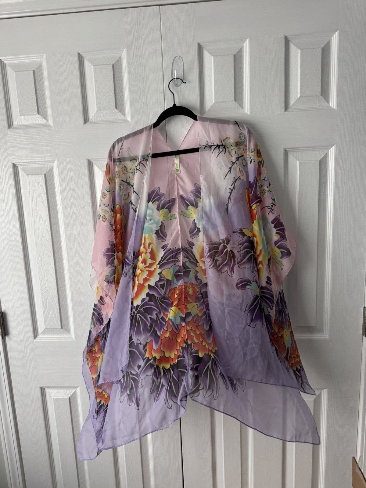 Melissa Melissa Louise Floral Kimono Wrap Multicolor Tiffany Blue Size ONE SIZE - 2 Thumbnail