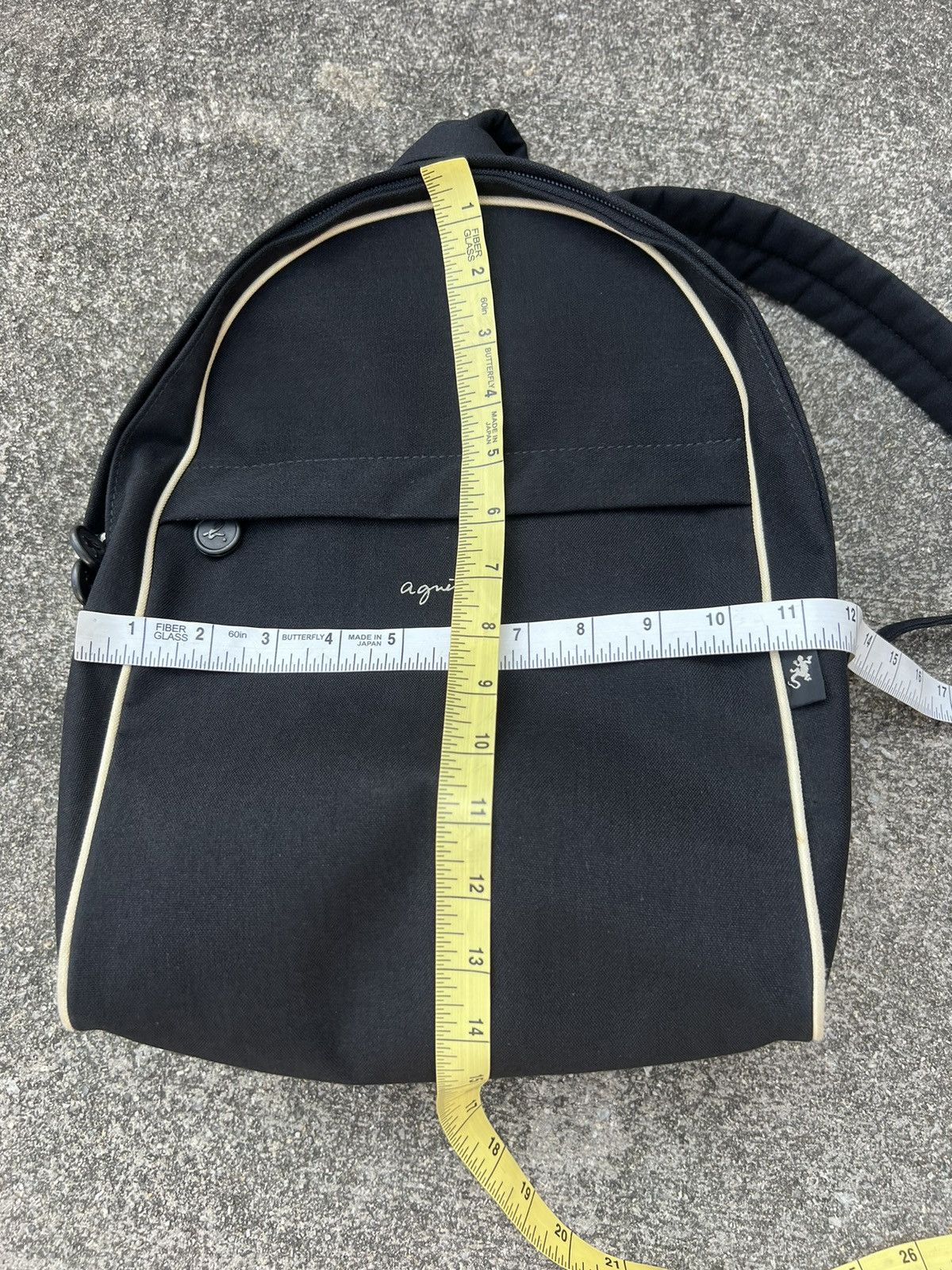 Vintage Agnes B. Black Backpack Bag