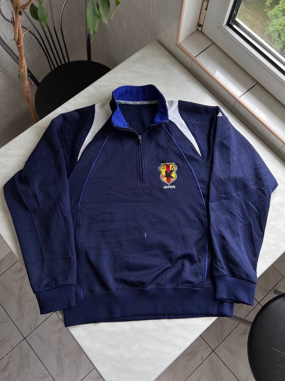 Fila 80s/90s Fila Japan JFA Y2K Soccer Vintage Zip Sweatshirt 1/3 Size US M / EU 48-50 / 2 - 1 Thumbnail