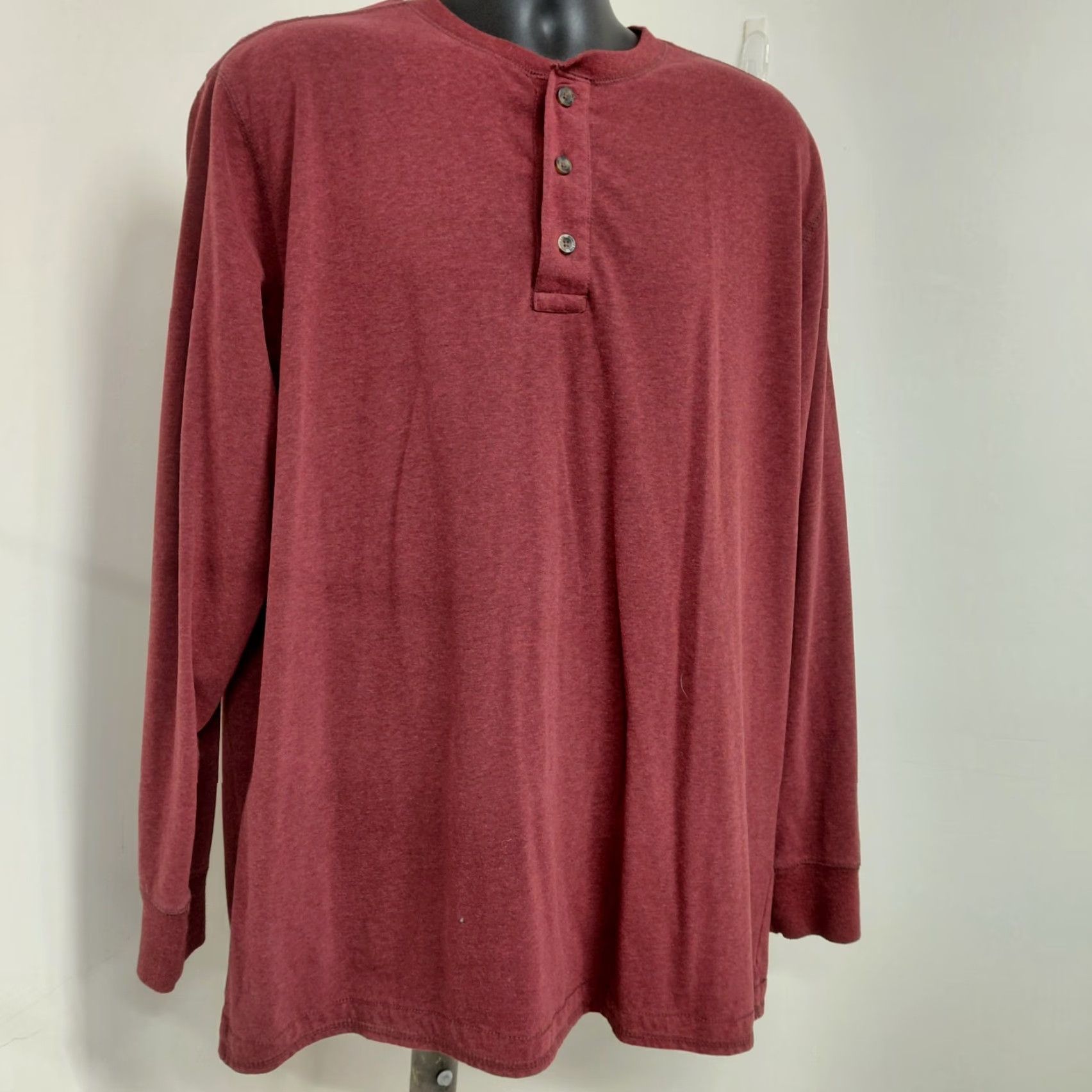 Vintage Outdoor Life Sueded Henley Shirt Men L Burnt Red Long Sleeve Button Shirt HENLEY Outdoor Life Size US L / EU 52-54 / 3 - 3 Thumbnail