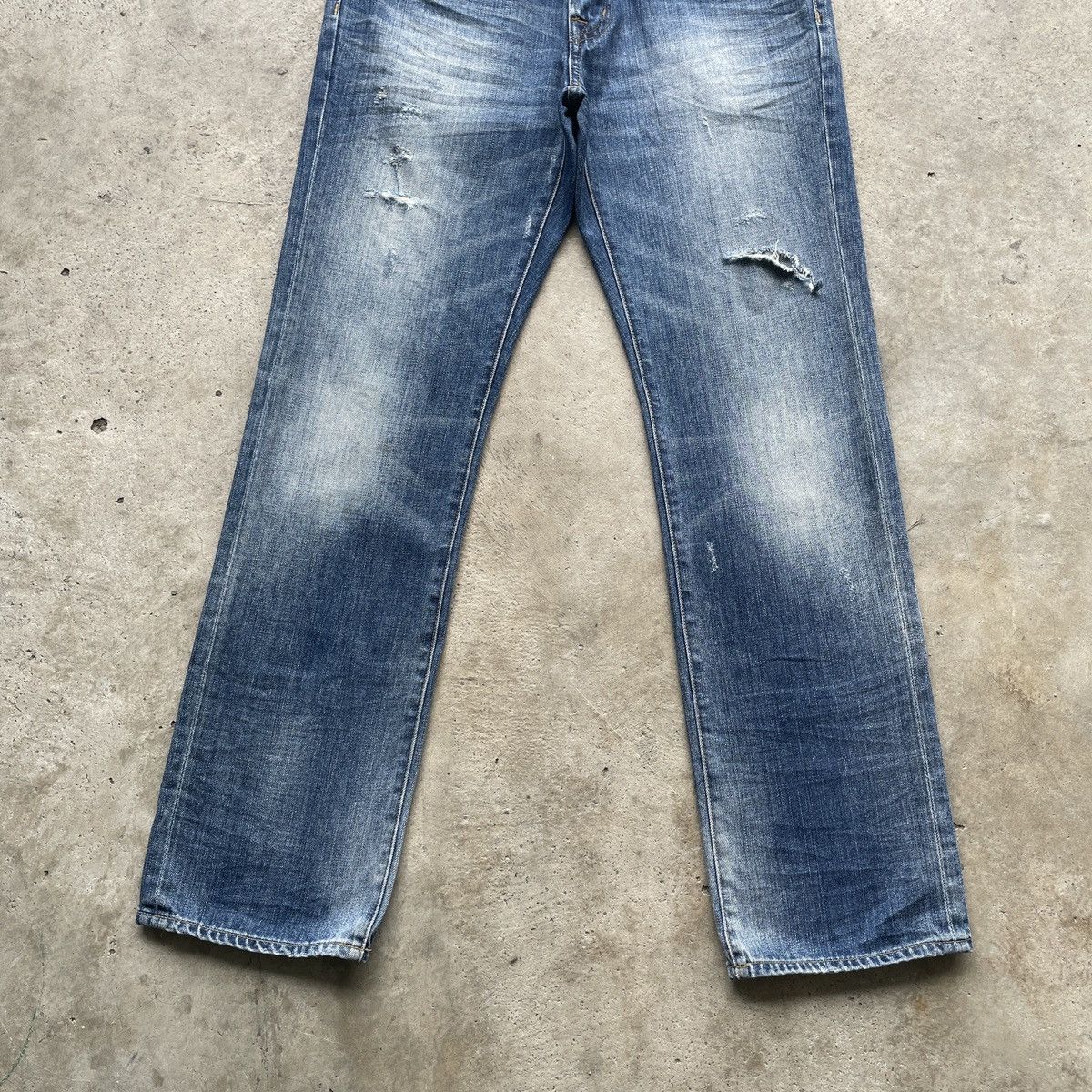 American Eagle Outfitters × Jean Vintage American Eagle Distressed Jeans Faded Pants W32 Size US 32 / EU 48 - 4 Thumbnail
